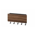 Bamboo Key Hanger Holder Wall Organizer Key Rack Hooks Coat Hanger by Axyaa
