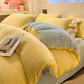 Axyaa Winter Engraved Milk Fleece Quilt Cover Double-Sided Coral Fleece Single