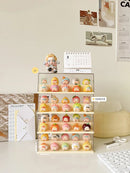 Axyaa Acrylic Dolls Display Box for Small Action Figures and LEGO Storage