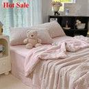Axyaa Summer Quilt Set with Cloud-Feeling Double-Layer Yarn - Soft & Fresh