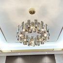 Axyaa Crystal Chandelier: High-end LED Pendant Light for Home Dining Room Bedroom