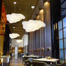 Axyaa Modern White Cloud Chandelier Pendant Light for Dining Room