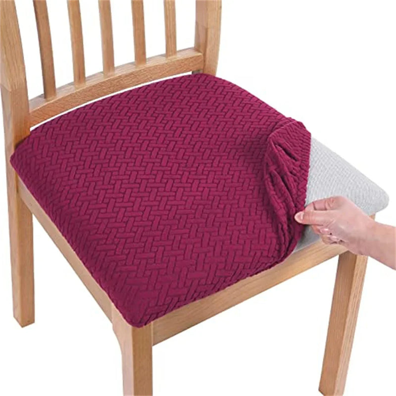 Axyaa Stretch Jacquard Dining Chair Covers: Durable Seat Slipcovers & Protector