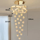 Axyaa LED Pendant Staircase Chandeliers for Modern Living Room Lighting