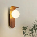 Axyaa Wooden Wall Lamp with Acrylic Shade for Living Room, Bedroom, or Hallway