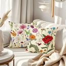 Axyaa Retro Insect Pattern Pillowcase for Home Decoration.