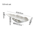 Axyaa Ceramic Dessert Plate Set: Creative Sushi & Snack Serving Dishes.