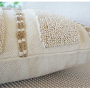 Axyaa Bohemian Circle Jacquard Embroidery Pillow Covers - 45X45 Linen Cotton Decor