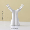 Nordic White Ceramic Vase for Axyaa Home Decor