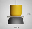 Axyaa Modern Macaron Pendant Light: Colorful Iron LED Hanging Lamp