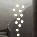 Axyaa Modern Duplex Staircase Pendant Light - Villa Magic Bean Style