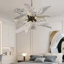 Axyaa Luxury Leaf Petal Chandelier Pendant Light for Home Living Room Restaurant Decor