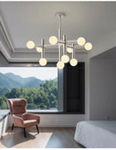 Axyaa Modern Glass Ball Chandelier Pendant Light for Home Indoor Decor