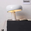 Axyaa Marble Mushroom Table Lamps Orange Black for Bedside Living Room