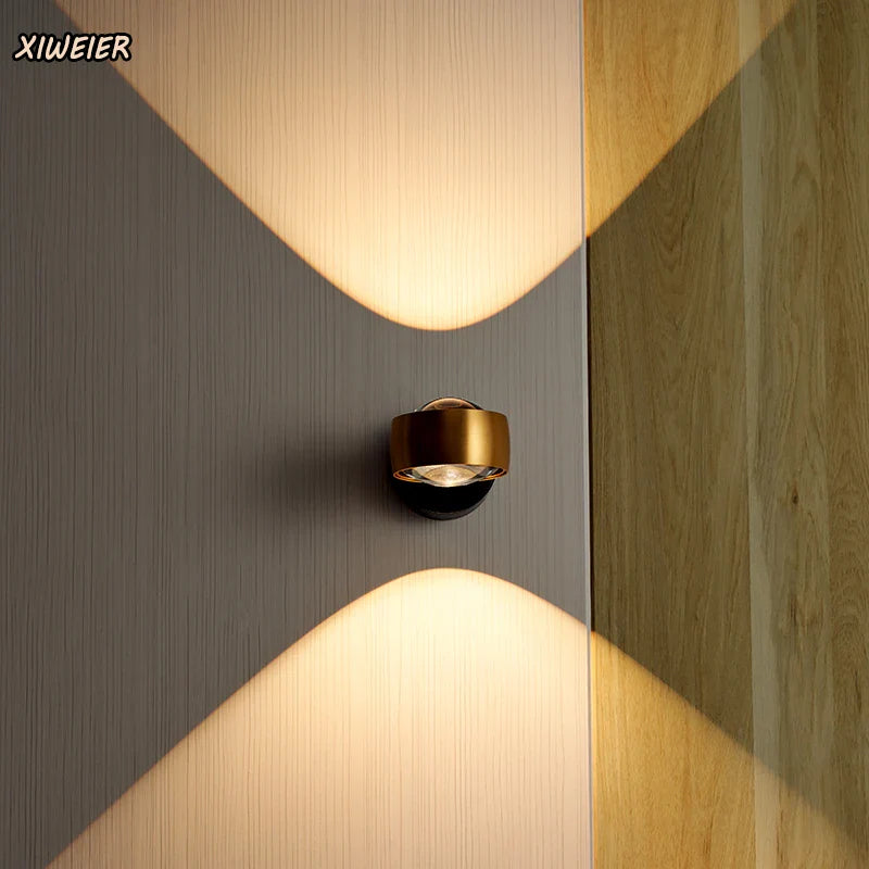 Axyaa LED Projection Wall Lamp for Bedside and Living Room