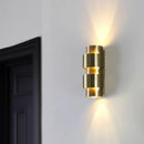 Axyaa Stainless Steel LED Wall Lamp for Luxury Hotel Room Decoration.