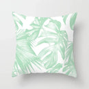 Axyaa Mint Green Geometric Printed Cushion Cover for Home Sofa Décor