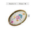 Axyaa Rattan Shell Inlaid Storage Basket: Light Luxury Tray for Living Room and Entrance