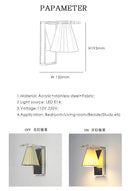 Axyaa Nordic Glass Wall Lamp Minimalist Luxury Designer for Living Room Bedroom Hotel