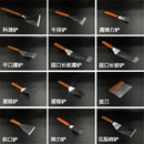 Axya Stainless Steel BBQ Shovel Spatula with Wooden Handle