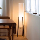 Axyaa Zen Style Black Walnut Floor Lamp
