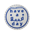 Axyaa Blue Round Plaid Rug: Plush Living Room Carpet, Non-slip Soft Mat