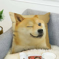 Axyaa Shiba Inu Pillow Cover for Decorative Home and Car Cushions