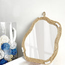 Axyaa Irregular Mirror Set for Living Room & Bedroom Decor, Nordic Style Makeup Wall Decor
