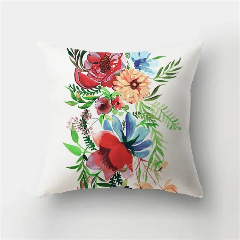 Deer Animal & Natural Leaves Cushion Cover by Axyaa - Home Decoration