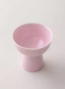 High Footed Ceramic Plate for Chinese Afternoon Tea Desserts by Axyaa