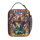 Axyaa Deadpool & Wolverine Insulated Lunch Bag - Portable Thermal Cooler