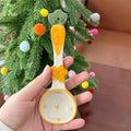 Axyaa Ceramic Christmas Tree Dessert Spoon Cute Korean Ramen Ice Cream Kitchen Accessories