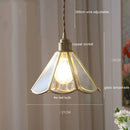 Axyaa Colorful Glass Copper LED Pendant Lights for Kitchen Bedroom Living Room