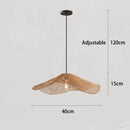 Rattan Straw Hat Chandeliers for Dining Room Kitchen by Axyaa