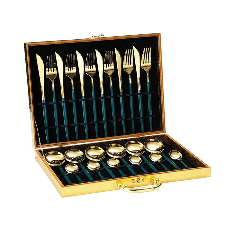 Axyaa Stainless Steel Tableware Set in Elegant Gift Box