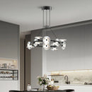 Axyaa Gold Glass Ball Pendant Chandelier for Bedroom Living Rooms Restaurant Lighting