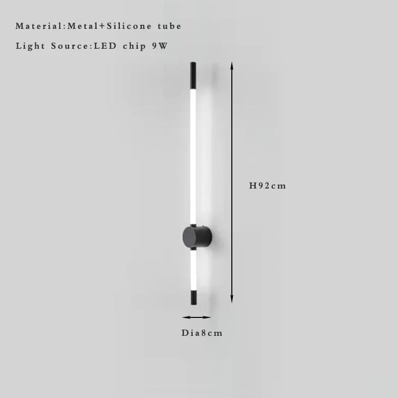 Axyaa Vertical Slim Indoor Wall Sconce Light Fixture