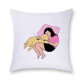 Axyaa Cute Girl & Puppy Everyday Life Pillow Case & Cushion Cover Cozy Home Decor