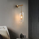 Axyaa Modern Black Glass Wall Lamp for Bedroom, Study, Hotel, Restaurant