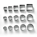 Axyaa Stainless Steel Circle Cookie Cutter Set for Baking & Pastry