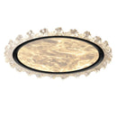Axyaa Crystal Ceiling Lamp: Energy-Saving Round Light for Bedroom, Study, and Living Room