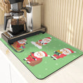 Axyaa Christmas Style Sink Mat, Coasters & Dining Table Accessories, English Letters Design