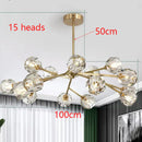Axyaa Crystal Luxury Chandelier for Living Room, Bedroom, Dining Room - Indoor Lighting