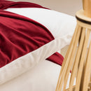 Axyaa Red White Pompom Ball Cushion Covers - Christmas Classical Design