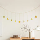 Nordic Style Axyaa Stars Moon Wall Decor Hanging for Bedroom Living Room