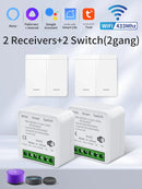 Axyaa Smart WiFi Switch 2-Way Control Panel with RF433MHz Wireless & Voice Control
