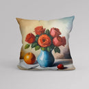 Axyaa Flower Pot Pattern Pillow Cover for Luxury Home Decor