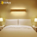 Axyaa Nordic Wooden LED Wall Sconce: Stylish Up Down Indoor Lamp for Bedroom Living Room