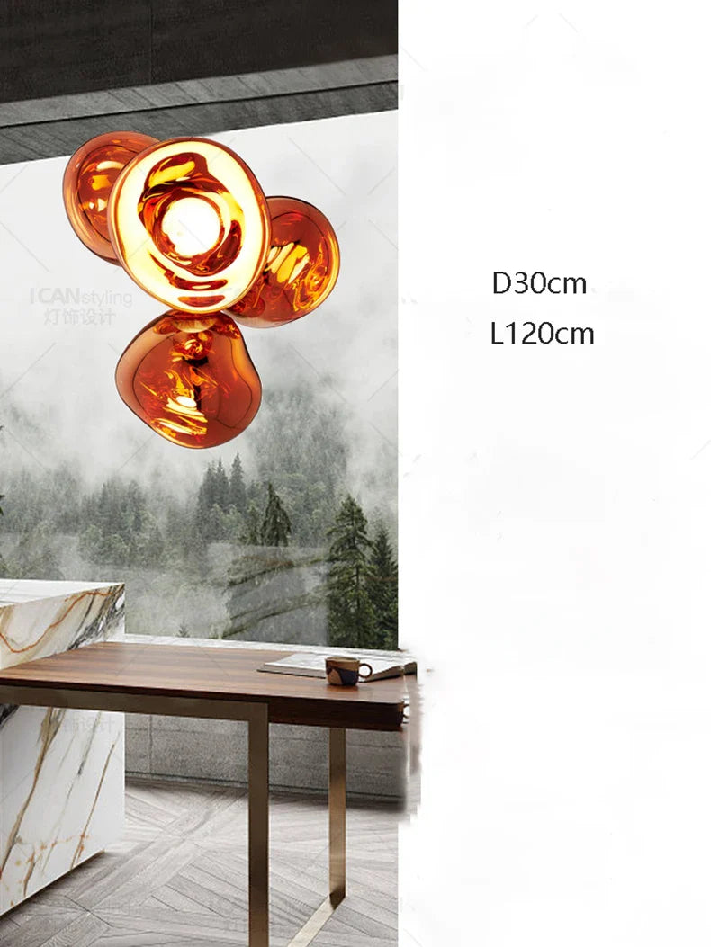 Axyaa Stainless Steel Dining Room LED Chandelier Ceiling Pendant Lamp