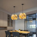 Axyaa Nordic Minimalist LED Pendant Chandelier: Modern Art Wood Lighting for Bedroom, Restaurant, Bar